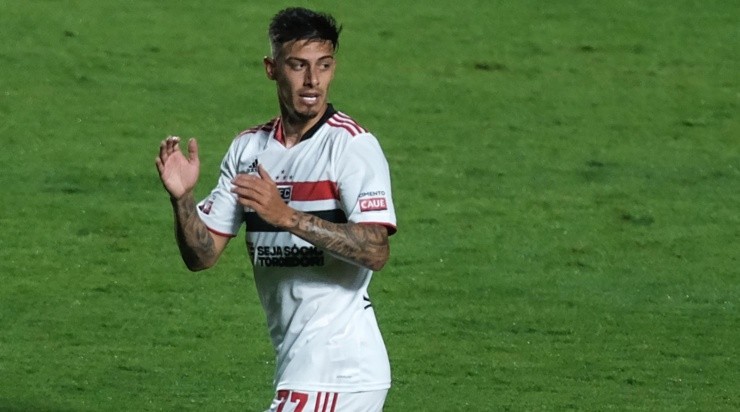 Rigoni fez seu primeiro gol pelo Tricolor - Foto: Marcello Zambrana/AGIF.