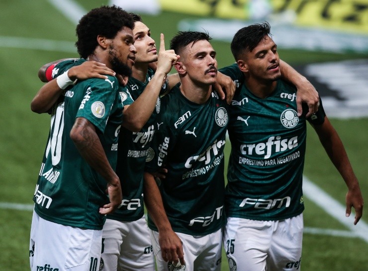 Palmeirenses festejam gol. (Foto: Getty Images) Palmeirenses festejam gol. (Foto: Getty Images)