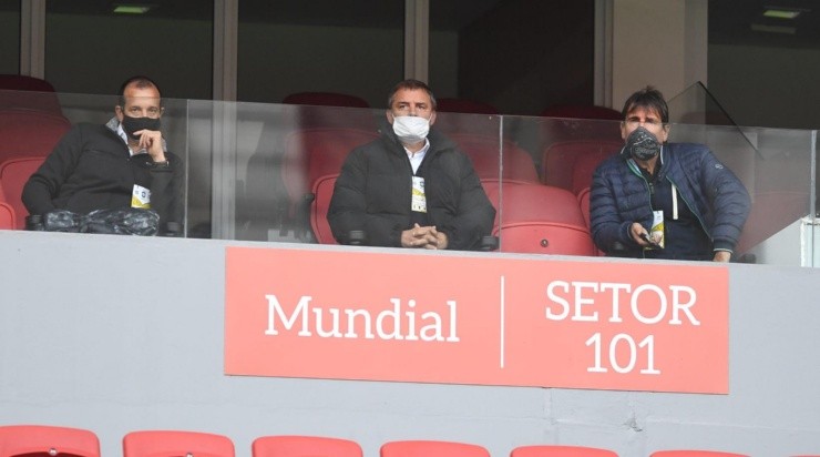 Aguirre: assistiu in loco o duelo com o Ceará (Foto: Ricardo Duarte/Inter/Divulgação)