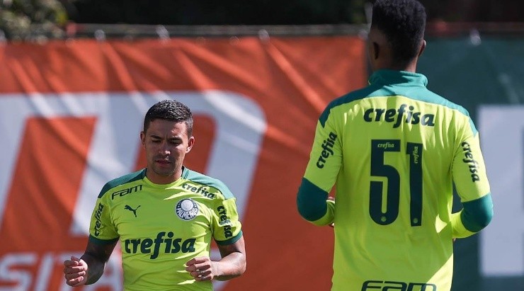 Dudu e Pedrão: zagueiro também será inscrito em breve pelo Verdão (Foto: Cesar Greco/Palmeiras/Divulgação)