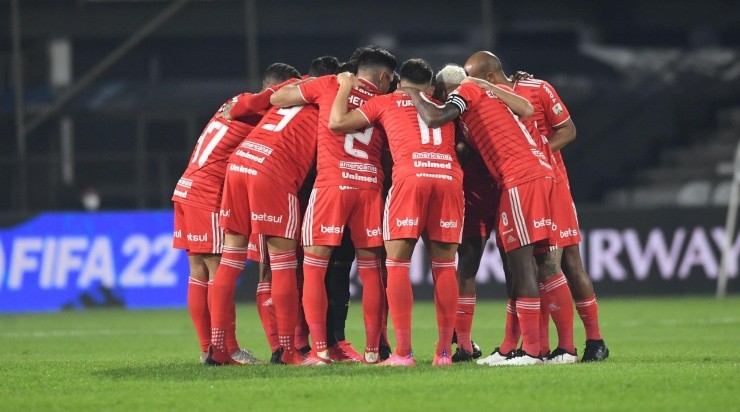 No Paraguai, Colorado ficou no 0x0 com o Olimpia (Foto: Ricardo Duarte/Internacional/Divulgação)