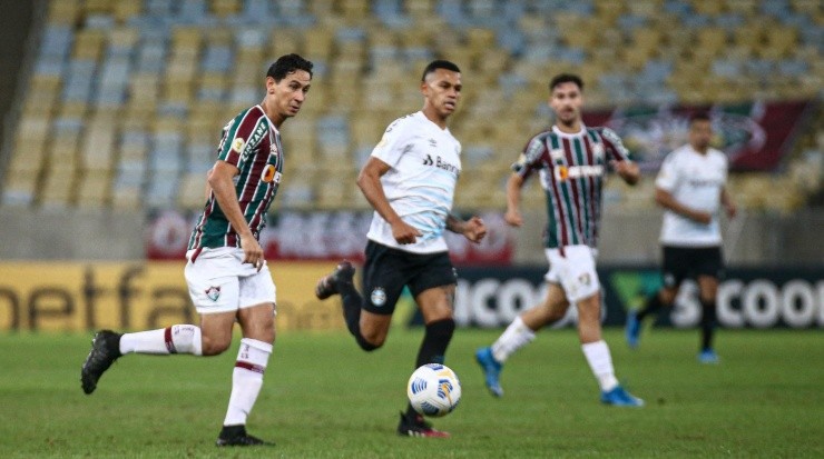 O meia atuou por cerca de 70 minutos contra os gaúchos (FOTO: LUCAS MERÇON / FLUMINENSE F.C. / DIVULGAÇÃO)