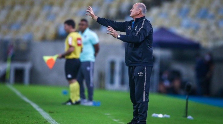 Felipão: falou diretamente com Paulinho nos últimos dias (Foto: Lucas Uebel/Grêmio/Divulgação)