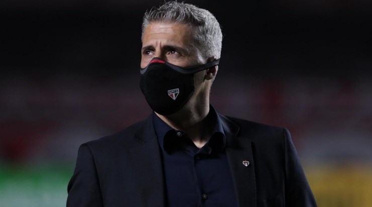 Crespo: não garante o retorno da dupla no meio de semana (Foto: Rubens Chiri / saopaulofc.net / Divulgação)