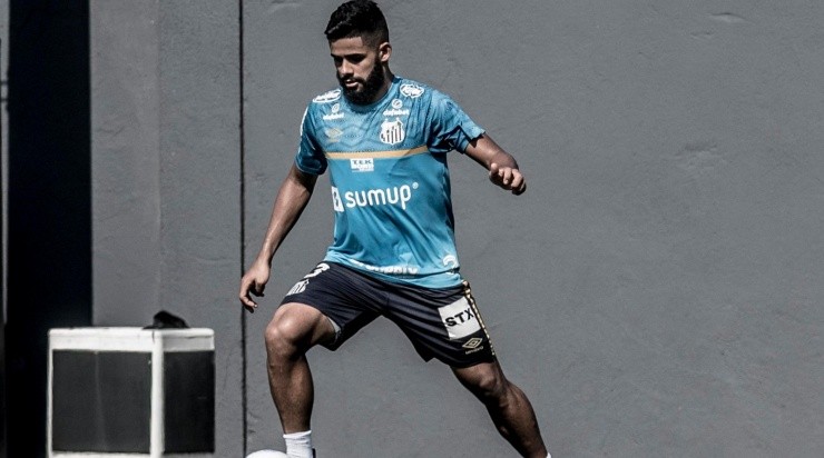 Felipe Jonatan: desperta atenção da comissão técnica  (Foto: Ivan Storti/Santos FC/Divulgação)
