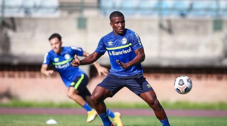 Elias pode deixar o Grêmio para jogar no Botafogo. Foto Lucas Uebel/ Grêmio