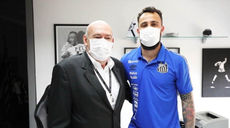 Jandrei: chega para ser reserva imediato (Foto: Pedro Ernesto Guerra Azevedo/Santos FC/Divulgação)