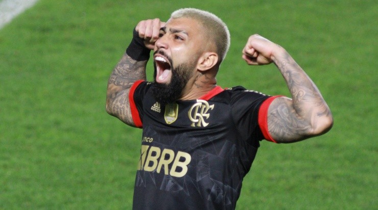 Gabigol: artilheiro respondeu provocações com três gols marcados (Foto: Fernanda Luz/AGIF)