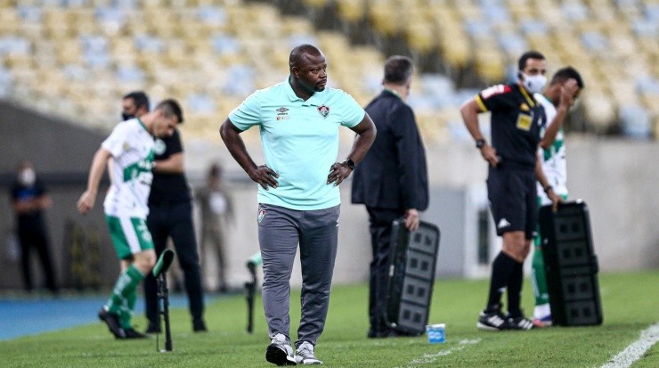 Mesmo sem os 3 pontos, o técnico viu evolução no time (FOTO: LUCAS MERÇON / FLUMINENSE F.C. / DIVULGAÇÃO)