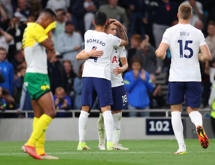 Romero e Lo Celso, no Tottenham. (Foto: Getty Images)
