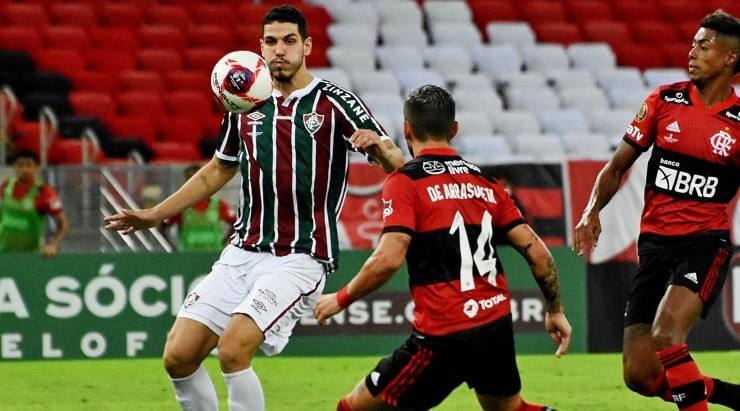 Na temporada 2021, Nino soma 31 jogos pelo Flu, com 2 gols e 1 assistência (FOTO: MAILSON SANTANA/FLUMINENSE FC/DIVULGAÇÃO)