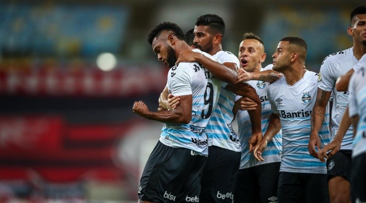 Com gol de Borja, Grêmio venceu por 1x0 no Maracanã (Foto: Lucas Uebel/Grêmio/Divulgação) Com gol de Borja, Grêmio venceu por 1x0 no Maracanã (Foto: Lucas Uebel/Grêmio/Divulgação)