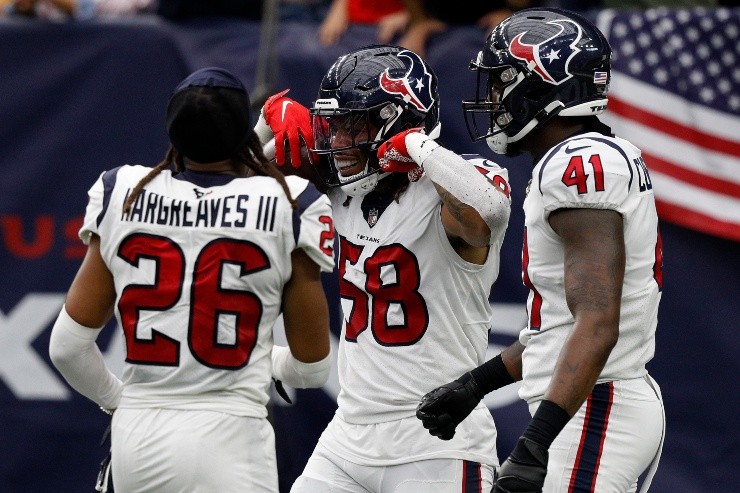 Atletas dos Texans festejando ponto marcado. (Foto: Getty Images)