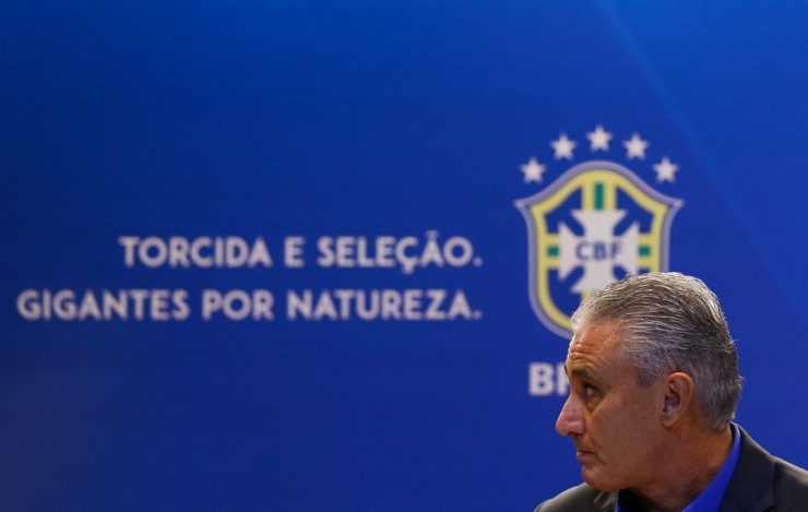 Tite na sede da CBF. (Foto: Getty Images)