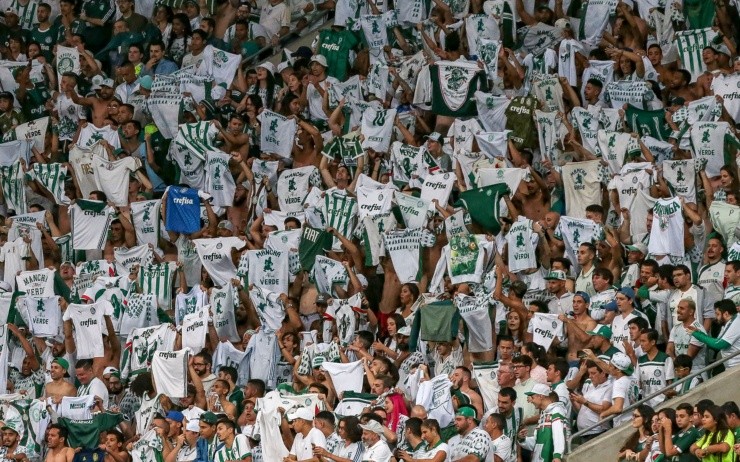 Palmeirenses no Allianz Parque. (Foto: Getty Images)