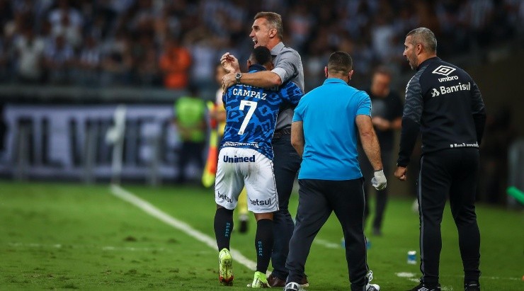 Foto: Lucas Uebel/Grêmio/Divulgação - Campaz chegou a deixar tudo igual no Mineirão
