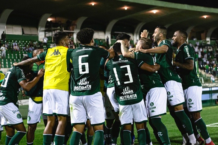 Guarani vai embalado para buscar mais uma vitória na Série B. (Foto: Diogo Reis/AGIF)