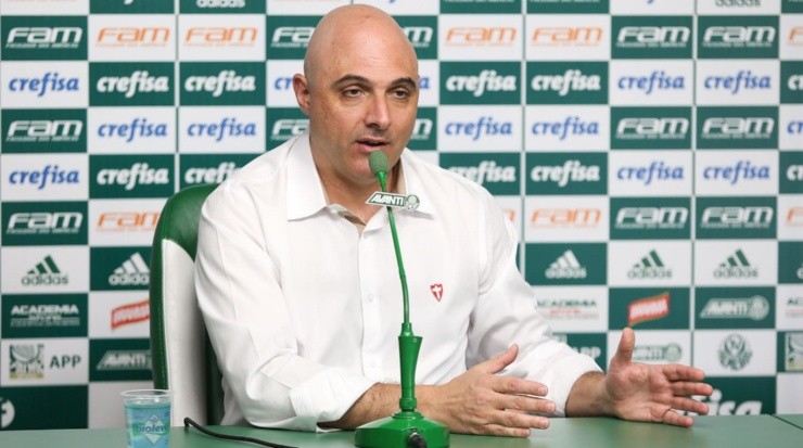 Galiotte explicou porque não reforçou muito o Palmeiras em 2021. Foto: César Greco/ Palmeiras