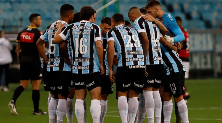 Foto: Maxi Franzoi/AGIF - Atuando na Arena, o Grêmio ficou no empate com o Flamengo Foto: Maxi Franzoi/AGIF - Atuando na Arena, o Grêmio ficou no empate com o Flamengo