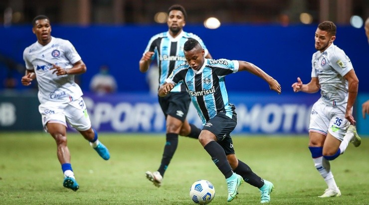 Foto: Lucas Uebel/Grêmio/Divulgação - A postura na derrota para o Bahia gerou críticas internas no Tricolor Foto: Lucas Uebel/Grêmio/Divulgação - A postura na derrota para o Bahia gerou críticas internas no Tricolor