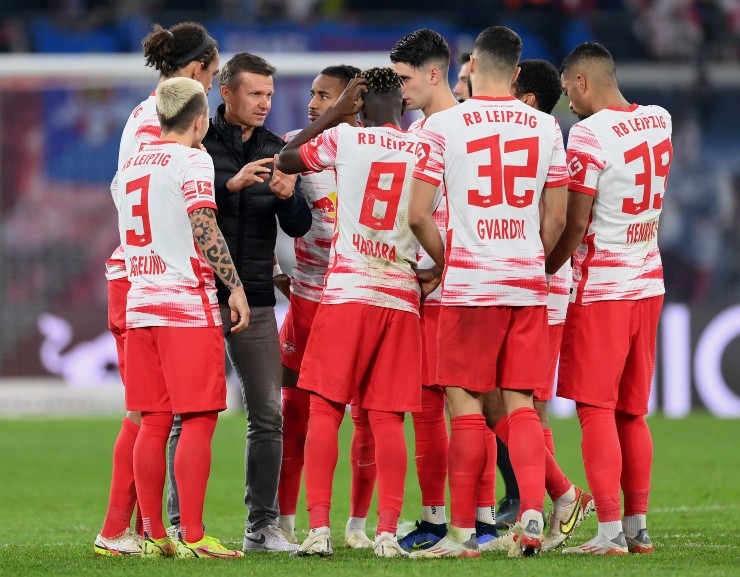 Sebastian Widmann/Getty Images - Marsch com os jogadores do RB Leipzig