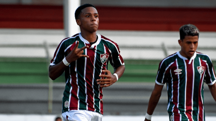 Mailson Santana/Fluminense FC - Kayky festejando gol do Fluminense