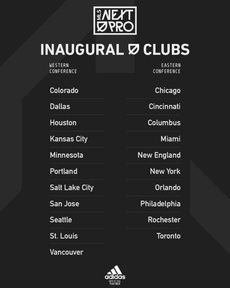 Foto divulgação MLS Next Pro - Liga americana de futebol divulga nome da sua 'série B'