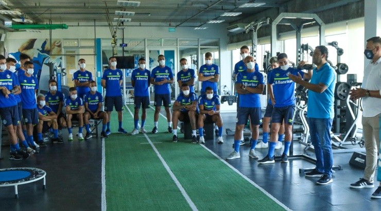 Foto: Rodrigo Fatturi/Grêmio/Divulgação - O grupo de transição se reapresentou de olho no Estadual