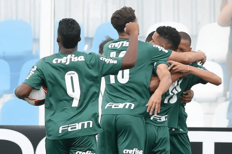 Com dois gols de Endrick, o camisa 9, Palmeiras goleou o Assu-RN por 6 a 1 (Foto: Fabio Menotti/Palmeiras)