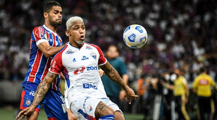 Foto: Kely Pereira/AGIF - David: atacante do Fortaleza é o novo alvo do Inter no mercado