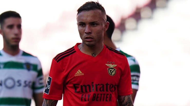 (Photo by Gualter Fatia/Getty Images) - Atacante está em baixa no Benfica. (Photo by Gualter Fatia/Getty Images) - Atacante está em baixa no Benfica.