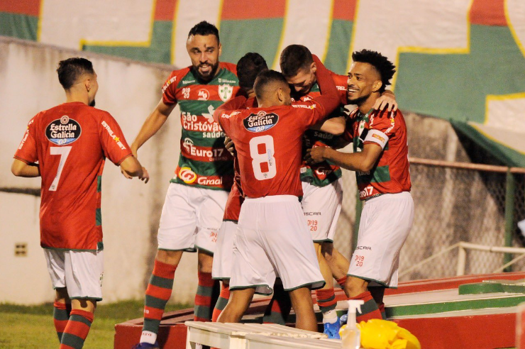 Portuguesa bateu o São Caetano de virada (Foto: Dorival Rosa/Portuguesa)