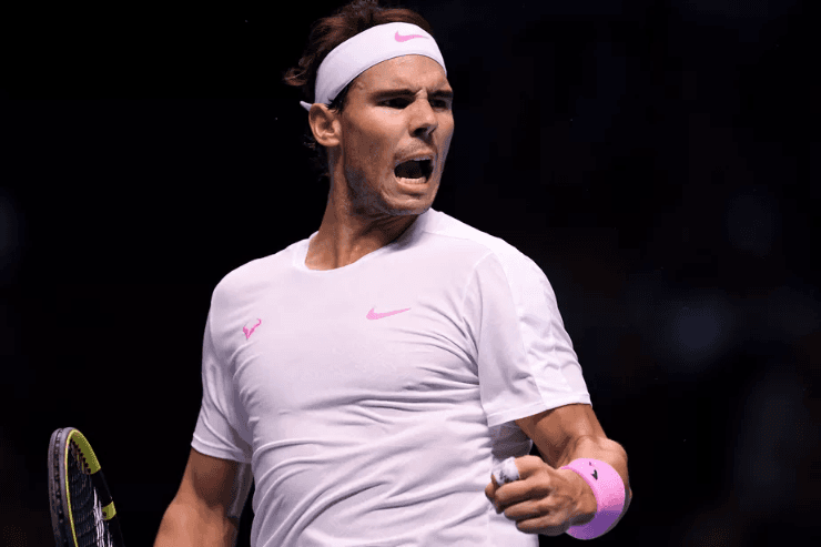 Justin Setterfield/Getty Images - Rafael Nadal festejando vitória