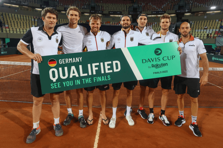 Foto: Twitter oficial da CopaDavis - Equipe alemã na Davis. 