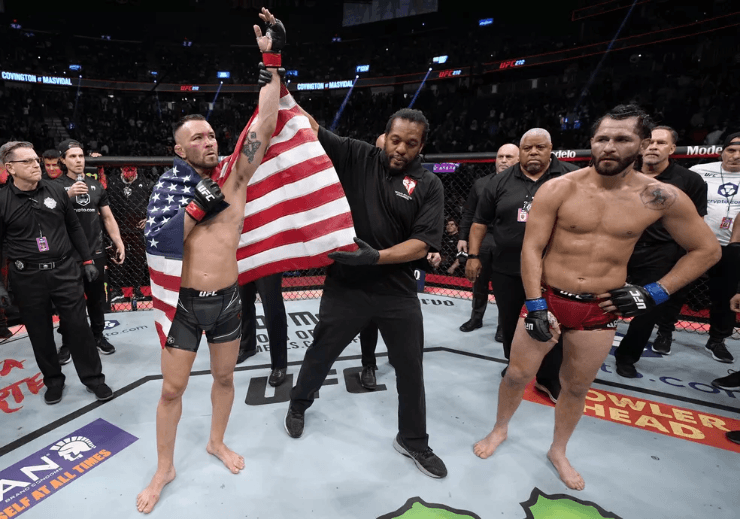 Foto: Getty Images - Colby Covington venceu Jorge Masvidal por decisão unânime no UFC 272 