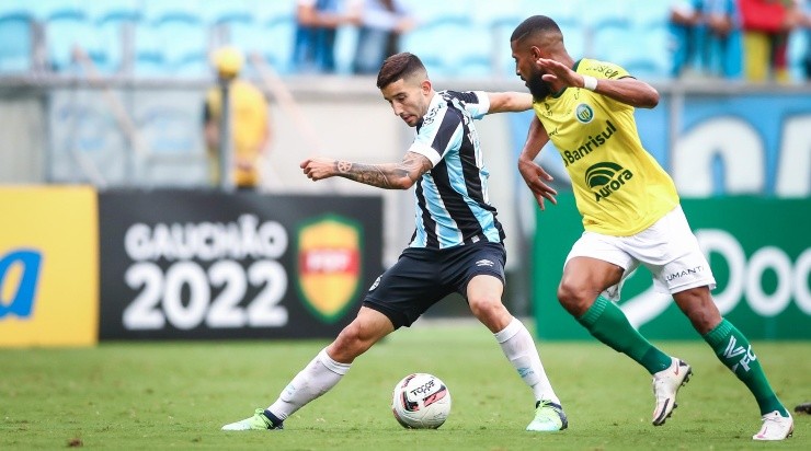 Foto: Lucas Uebel/Grêmio/Divulgação - Villasanti: um dos destaques do Tricolor contra o Ypiranga