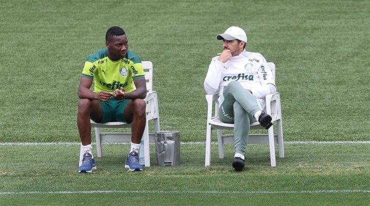 Patrick é apenas a terceira opção de Abel Ferreira e pode deixar o Palmeiras. Foto: César Greco/ Palmeiras