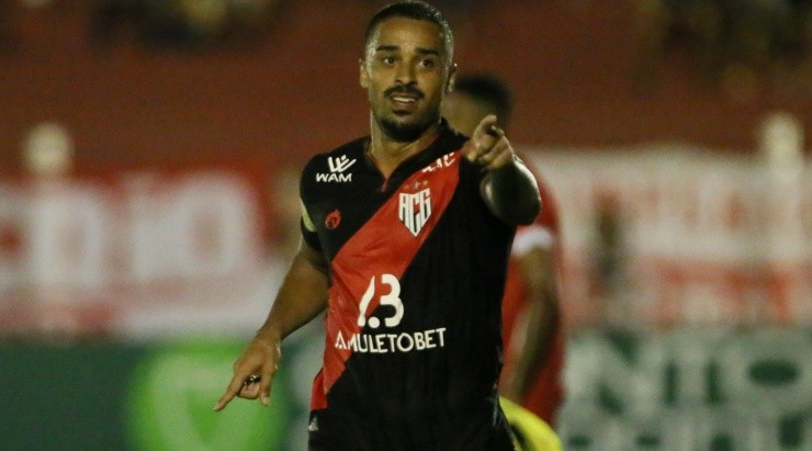  Gil Gomes/AGIF - Uma das poucas vezes que o atacante comemorou neste ano