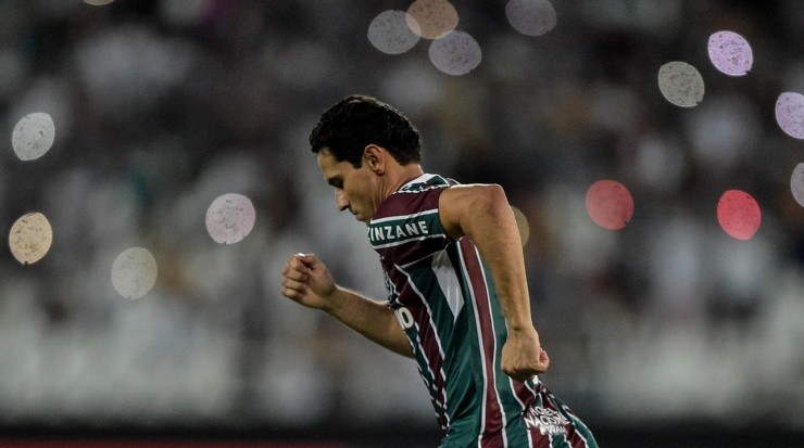  Thiago Ribeiro/AGIF - Ganso no jogo de ida contra o Olimpia