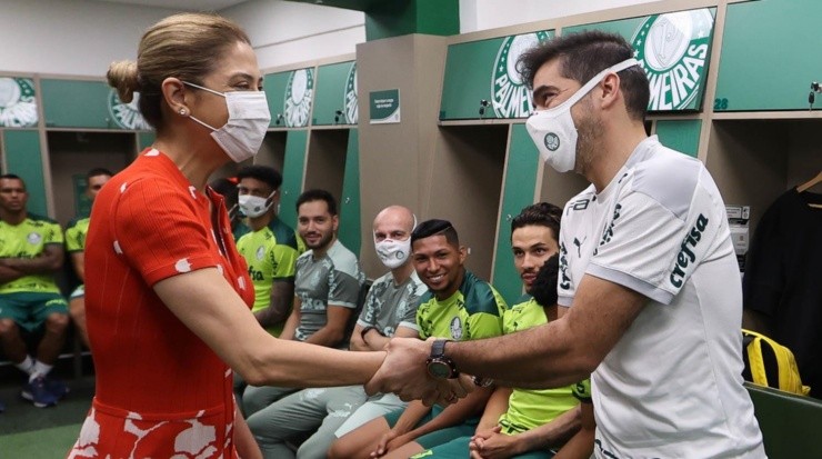 Abel Ferreira fez algumas exigências a Leila Pereira para renovar com o Palmeiras até 2024. Foto: César Greco/ Palmeiras