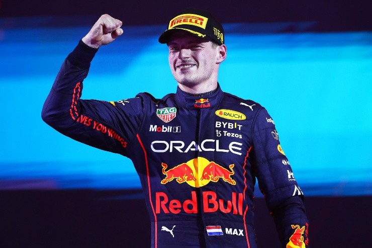 Eric Alonso/Getty Images - Verstappen festejando vitória Eric Alonso/Getty Images - Verstappen festejando vitória