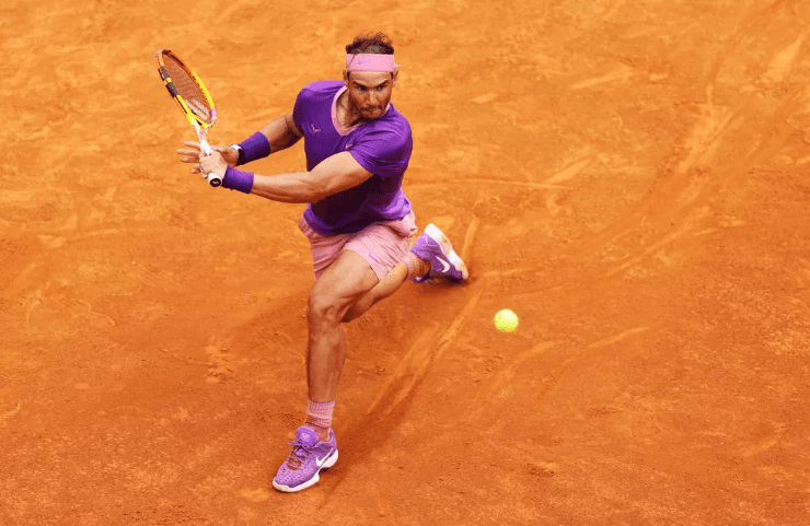 Nadal comemora grande vitória em Roma — Foto: Clive Brunskill / Getty Images