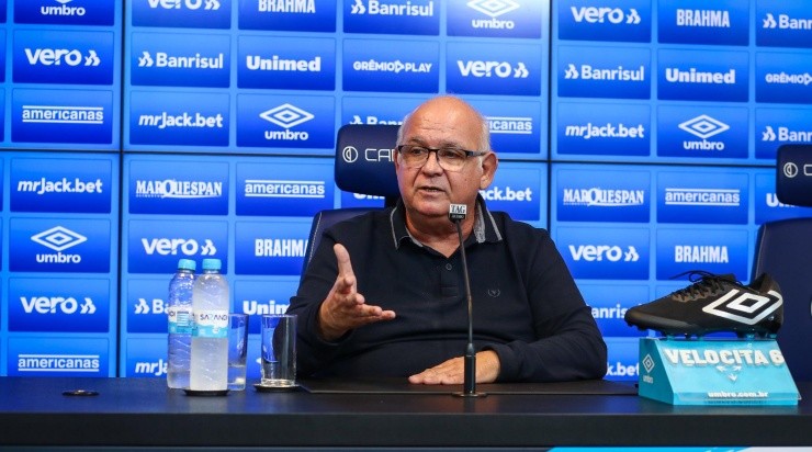 Foto: Lucas Uebel/Grêmio/Divulgação - O presidente concedeu entrevista no início da semana