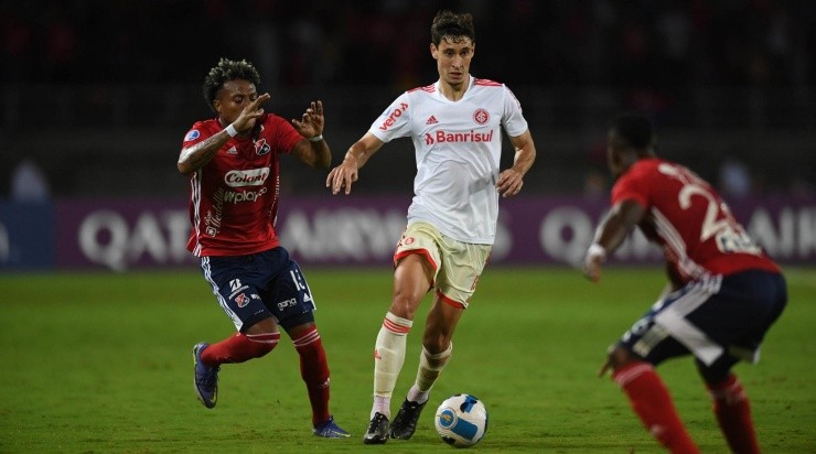 Foto: Internacional/Divulgação - Rodrigo Dourado: teve boa atuação na Colômbia