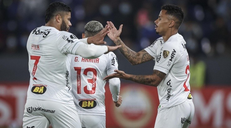 Foto: Pedro Souza / Atlético / Divulgação - Hulk: marcou o gol do Galo na altitude