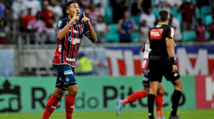  Foto: Jhony Pinho/AGIF - Rildo: marcou duas vezes em goleada do Bahia