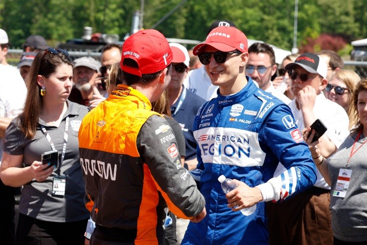 Brian Spurlock/Icon Sportswire via Getty Images - Pilotos da Indycar após corrida de domingo
