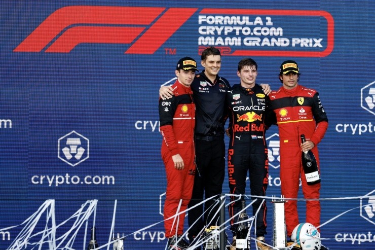 Eva Marie Uzcategui Trinkl/Anadolu Agency via Getty Images - Pódio do GP de Miami