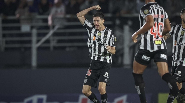 Foto: Pedro Souza / Atlético / Divulgação - Nacho Fernández: evitou a derrota do Atlético contra o Bragantino