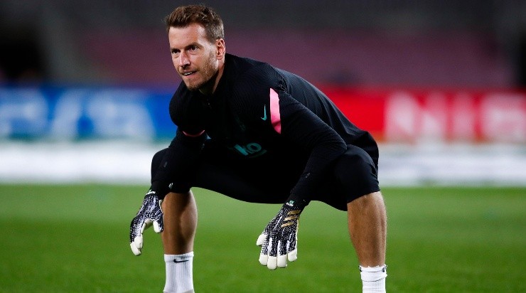 Getty Images / Eric Alonso / Correspondente - Neto no Barcelona. 